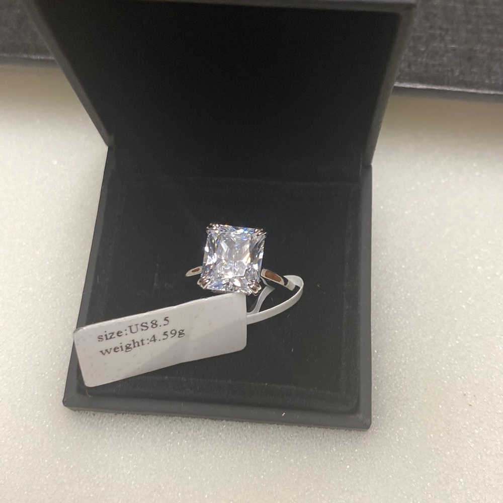 8.5 Silver Engagement Ring